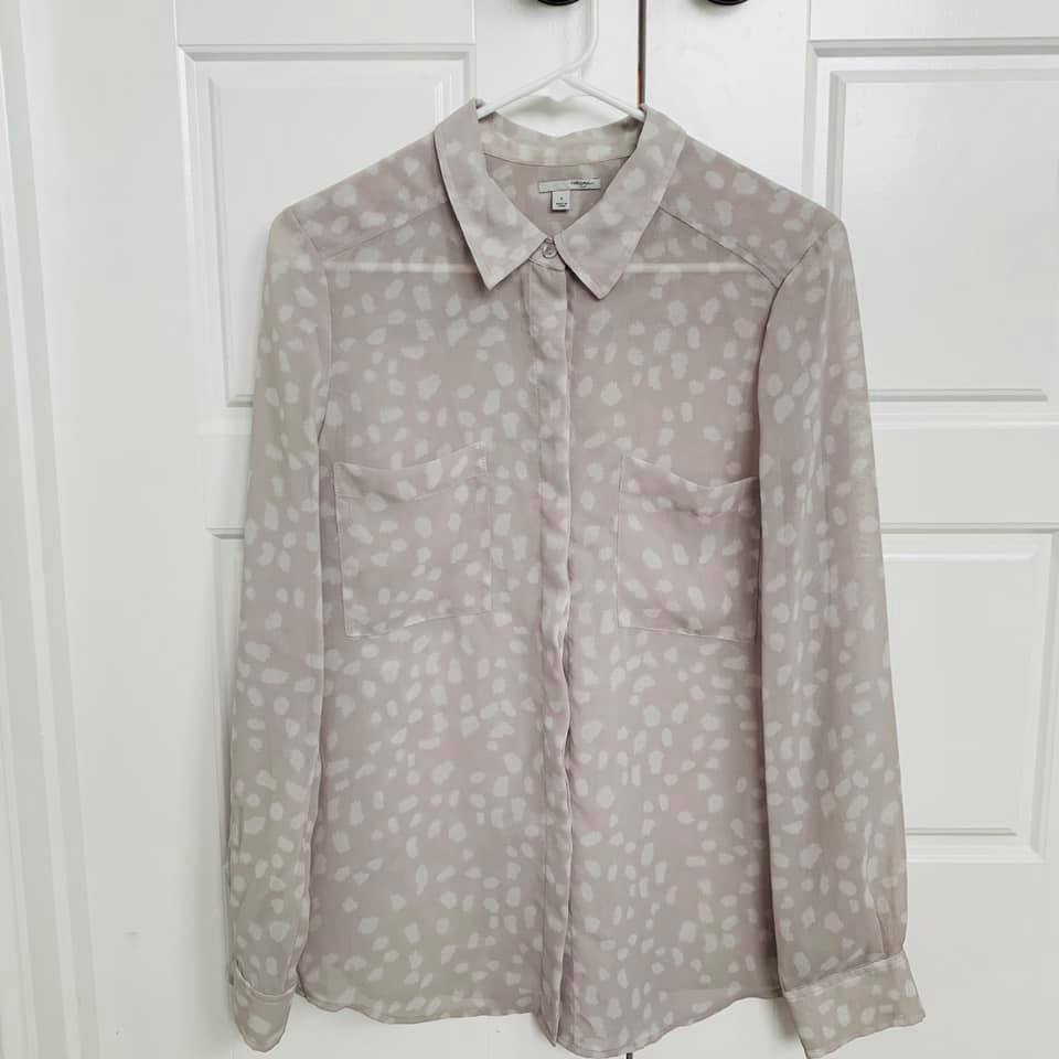 Halogen Button Down Top
